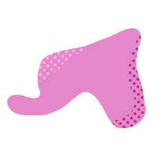 blob aesthetic with dot texture. abstract shape for decoration your background.