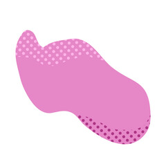 abstract shape element for your design. blob aesthetic with dot texture