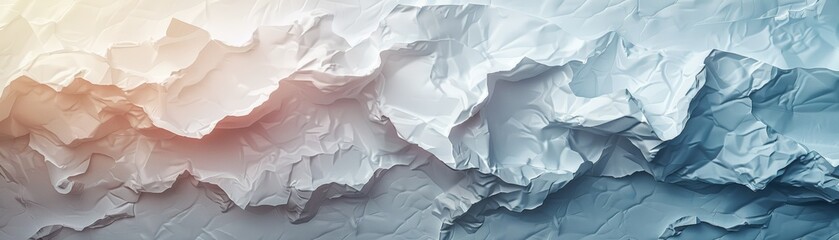Fototapeta premium The image shows a beautiful, icy texture. The colors are white, blue and light orange. The texture is very detailed and looks very realistic.