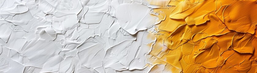 Yellow and white oil paints.