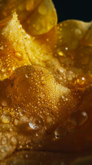 A close up of a piece of bread with water droplets. - obrazy, fototapety, plakaty