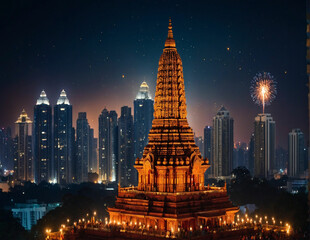 Fototapeta premium diwali background AI GENERATION