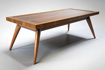 Sleek and simple coffee table with tapered legs