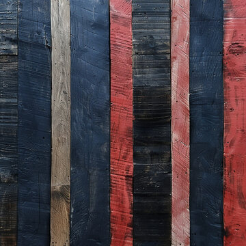 Aged wood texture and weathered nes bring rustic charm  this American flag.