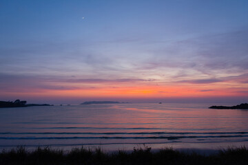 Magnifique coucher du soleil en Bretagne - France