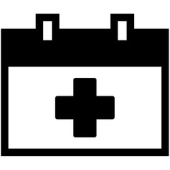 Obraz premium Calendar Black Icon Pack