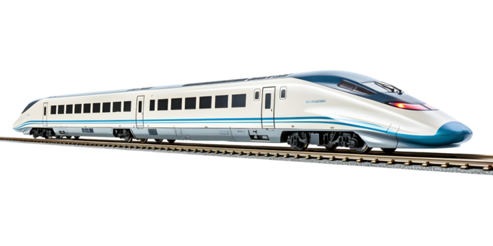 train bullet bus way of transportation technology isolated on transparent background