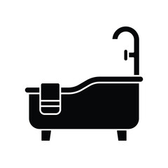 bathtub icon vector design template