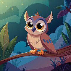 A blue bird is looking out of a hole in the forest