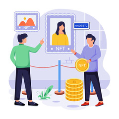  Flat NFT Illustrations
