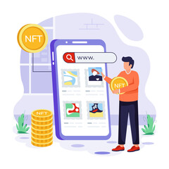  Flat NFT Illustrations
