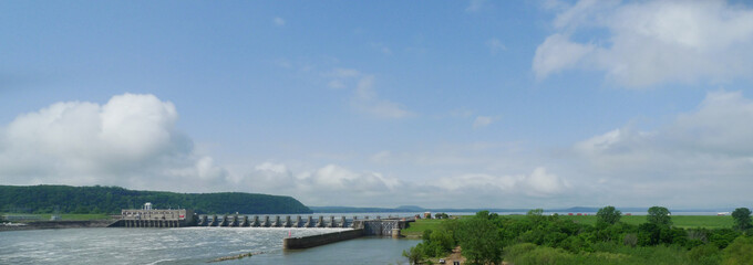 Robert S Kerr Lock and Dam on the Arkansas River in Eastern Oklahoma 