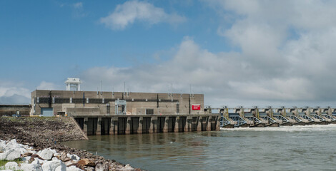 Robert S Kerr Lock and Dam on the Arkansas River in Eastern Oklahoma 