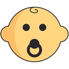 Newborn Baby Colored Icon Pack