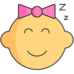 Newborn Baby Colored Icon Pack