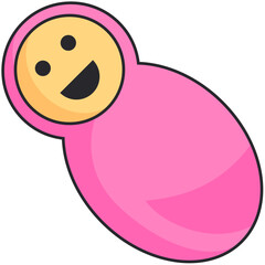 Newborn Baby Colored Icon Pack