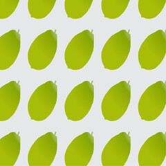 Pattern design with vector fruit illustration