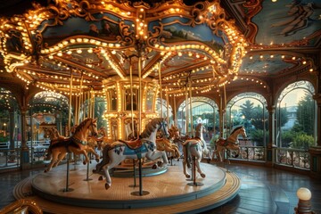 Obraz premium Whimsical carousel