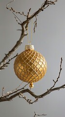Obraz premium Elegance in Celebration: Decorative Christmas Ornament Balls