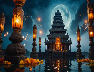 DIWALI BACKGROUND AI GENERATION