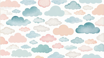 Fototapeta premium seamless pattern with clouds