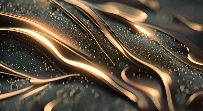 A Textured Black Background with a Touch of Gold