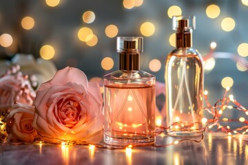 Indulge in a fragrance composition where botanical extracts meet ylang-ylang in a sophisticated body care spray, encapsulating a tantalizing perfume spritz
