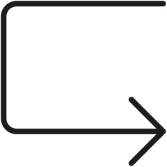 Line arrows Outline Icon Pack