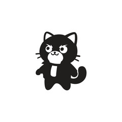 Cat Animal Flat Icon Logo Illustration