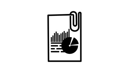 report emblem, , black isolated silhouette