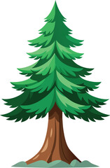pine tree vector illustration, christmas tree