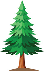Fototapeta premium pine tree vector illustration, christmas tree