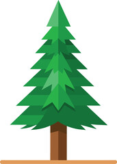 pine tree vector illustration, christmas tree