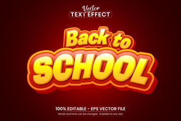 text effect back to school