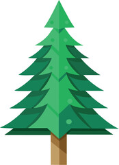 pine tree vector illustration, christmas tree