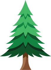 Fototapeta premium pine tree vector illustration, christmas tree