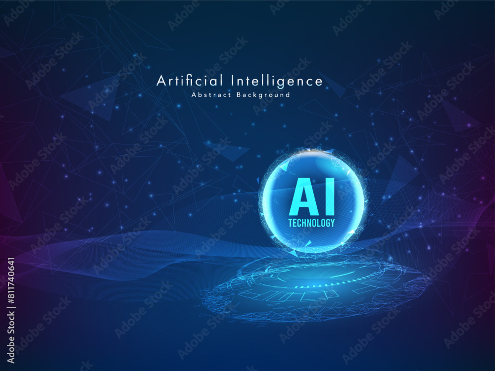 Poster hi-tech digital technology futuristic circuit digital. abstract futuristic design. ai, artificial in
