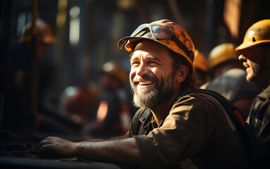 Obraz premium Caucasian young civil engineer man checking the status of machine industry of factory