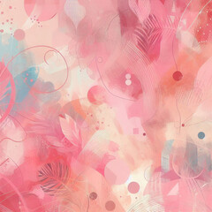 abstract background with flowers