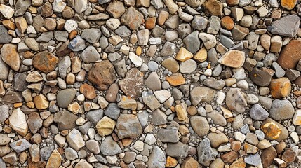 Gravel wall as a background for design purposes