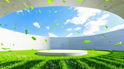 Fototapeta premium Enigmatic Bloom in Verdant Abode