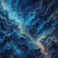 abstract blue background with bubbles