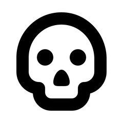 skull flat vector illustration