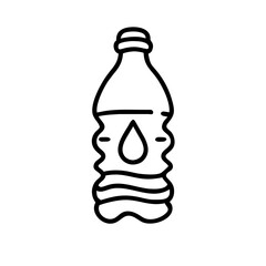 Wasser PET Flasche Symbol 