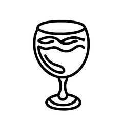 Wasserglas Weinglas Symbol 