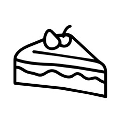Stück Torte Kuchen Symbol 