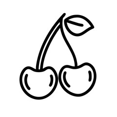 Kirsche Doppel Kirsche Symbol 