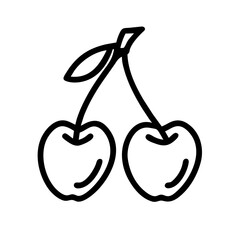 Kirsche Doppel Kirsche Symbol 