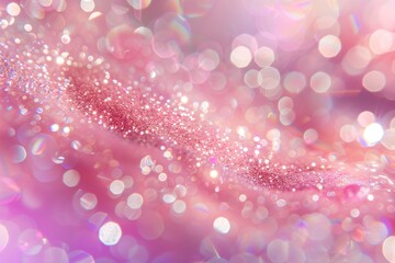 A pink background with glittery dots