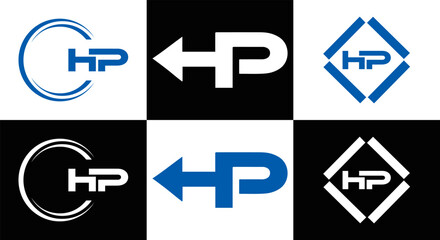 hp, logo,  h p, h p design, h p letter, h p logo, hp letter, hp logo, hp monogram, linked, monogram, outstanding, simple, unique,design, icon, abstract, vector, business, technology, concept, white, a